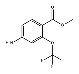 4-氨基-2-(三氟甲氧基)苯甲酸甲酯 结构式