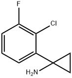 1-(2-氯-3-氟苯基)环丙烷-1-胺 结构式