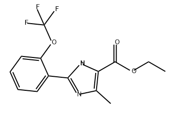 5-甲基-2-[2-(三氟甲氧基)苯基]-1H-咪唑-4-甲酸乙酯 结构式