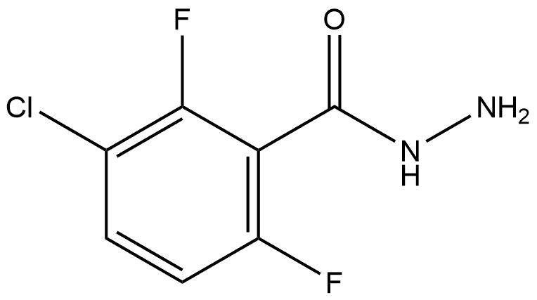 3-Chloro-2,6-difluorobenzoic acid hydrazide 结构式