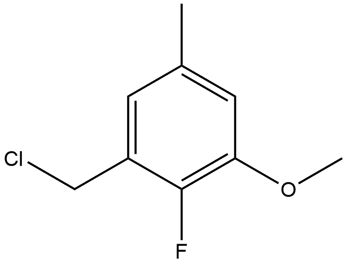1-(Chloromethyl)-2-fluoro-3-methoxy-5-methylbenzene 结构式