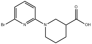 1-(6-bromopyridin-2-yl)piperidine-3-carboxylic acid 结构式