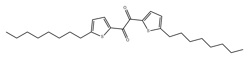 1,2-BIS(5-OCTYLTHIOPHEN-2-YL)ETHANE-1,2-DIONE 结构式