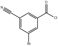Benzoyl chloride, 3-bromo-5-cyano- 结构式