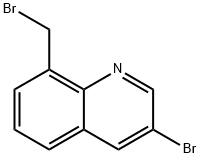 3-Bromo-8-(bromomethyl)quinoline 结构式