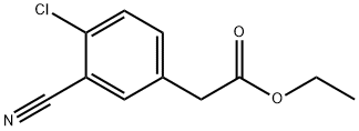 4-氯-3-氰基苯乙酸甲酯 结构式