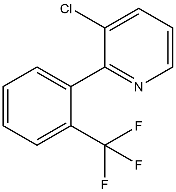 3-Chloro-2-[2-(trifluoromethyl)phenyl]pyridine 结构式