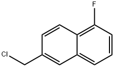 2-(Chloromethyl)-5-fluoronaphthalene 结构式