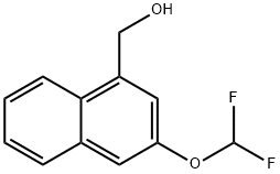 2-(Difluoromethoxy)naphthalene-4-methanol 结构式