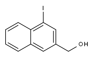 2-Naphthalenemethanol, 4-iodo- 结构式