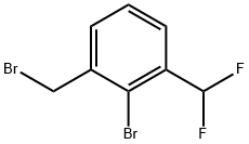 2-Bromo-3-(difluoromethyl)benzyl bromide 结构式