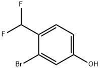 3-溴-4-(二氟甲基)苯酚 结构式