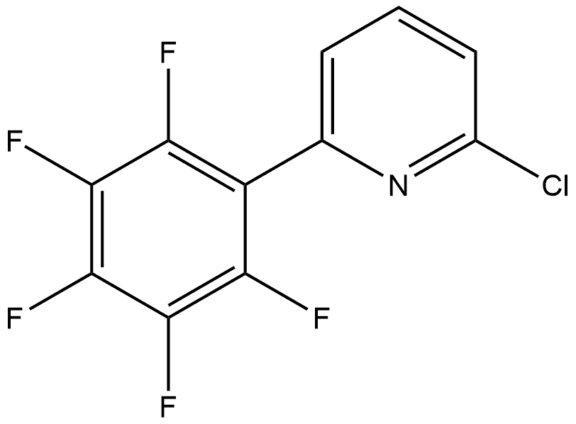 2-Chloro-6-(2,3,4,5,6-pentafluorophenyl)pyridine 结构式