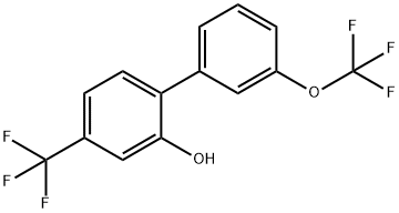 2-Hydroxy-3'-(trifluoromethoxy)-4-(trifluoromethyl)biphenyl 结构式