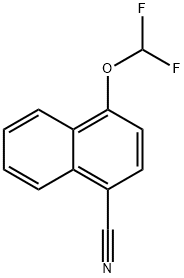 1-Cyano-4-(difluoromethoxy)naphthalene 结构式