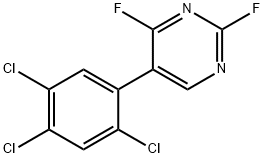 2,4-Difluoro-5-(2,4,5-trichlorophenyl)pyrimidine 结构式