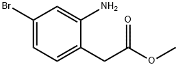 Benzeneacetic acid, 2-amino-4-bromo-, methyl ester 结构式