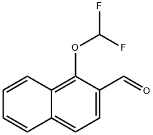 1-(Difluoromethoxy)naphthalene-2-carboxaldehyde 结构式