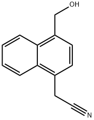 2-(4-(Hydroxymethyl)naphthalen-1-yl)acetonitrile 结构式