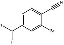 2-Bromo-4-(difluoromethyl)benzonitrile 结构式