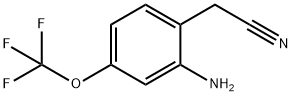 2-Amino-4-(trifluoromethoxy)phenylacetonitrile 结构式