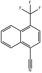 1-Cyano-4-(trifluoromethyl)naphthalene 结构式