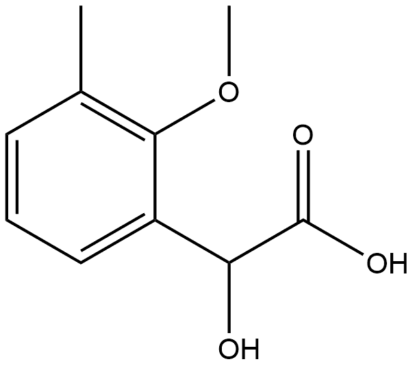 Benzeneacetic acid, α-hydroxy-2-methoxy-3-methyl- 结构式