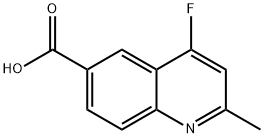 4-Fluoro-2-methylquinoline-6-carboxylic acid 结构式