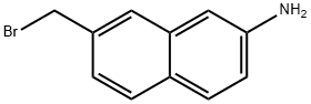 7-(Bromomethyl)naphthalen-2-amine 结构式