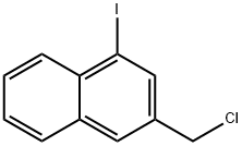 2-(Chloromethyl)-4-iodonaphthalene 结构式