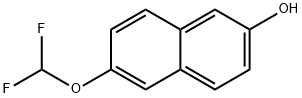 2-(Difluoromethoxy)-6-naphthol 结构式