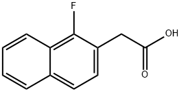 1-Fluoronaphthalene-2-acetic acid 结构式