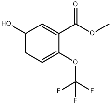 5-羟基-2-(三氟甲氧基)苯甲酸甲酯 结构式