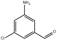 3-氨基-5-氯苯甲醛 结构式