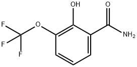 2-羟基-3-(三氟甲氧基)苯甲酰胺 结构式