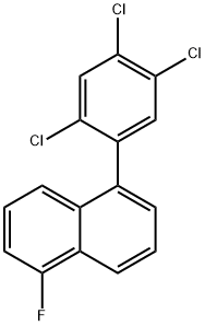 1-Fluoro-5-(2,4,5-trichlorophenyl)naphthalene 结构式