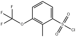 2-甲基-3-(三氟甲氧基)苯磺酰氯 结构式