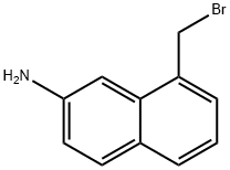 8-(Bromomethyl)naphthalen-2-amine 结构式