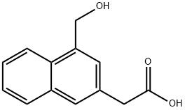 2-(4-(Hydroxymethyl)naphthalen-2-yl)acetic acid 结构式