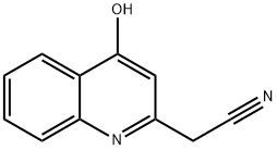 4-Hydroxyquinoline-2-acetonitrile 结构式