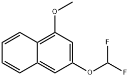 2-(Difluoromethoxy)-4-methoxynaphthalene 结构式