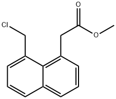 Methyl 1-(chloromethyl)naphthalene-8-acetate 结构式