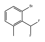 1-溴-2-(二氟甲基)-3-甲苯 结构式