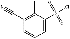 3-氰基-2-甲基苯磺酰氯 结构式