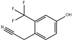 2-(4-羟基-2-(三氟甲基)苯基)乙腈 结构式