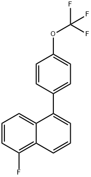 1-Fluoro-5-(4-(trifluoromethoxy)phenyl)naphthalene 结构式