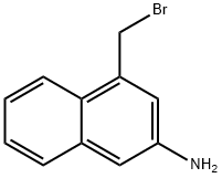 4-(Bromomethyl)naphthalen-2-amine 结构式