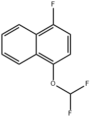 1-(Difluoromethoxy)-4-fluoronaphthalene 结构式