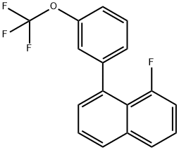 1-Fluoro-8-(3-(trifluoromethoxy)phenyl)naphthalene 结构式