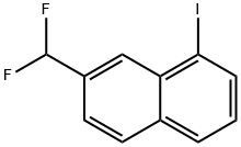 2-(Difluoromethyl)-8-iodonaphthalene 结构式